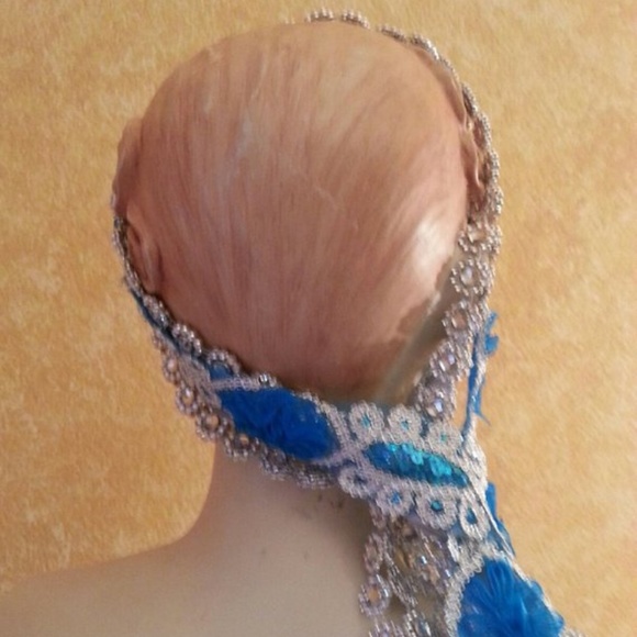 Gatsby Silver & Turquoise Blue Headpiece main image 7